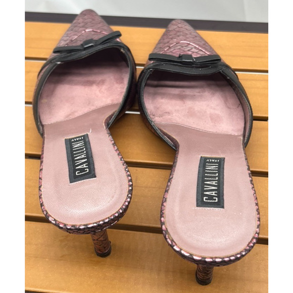 Cavallini Womens Pointy Toe Pink Slip On Heel 9B Pink - Picture 5 of 10